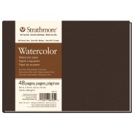 Strathmore A5 hardcover Watercolour (21.6X14 CM x 48 sheets) 300 g/m2 Cold Press natural white paper color 400 Series Heavyweight (5.5*8.5 IN)